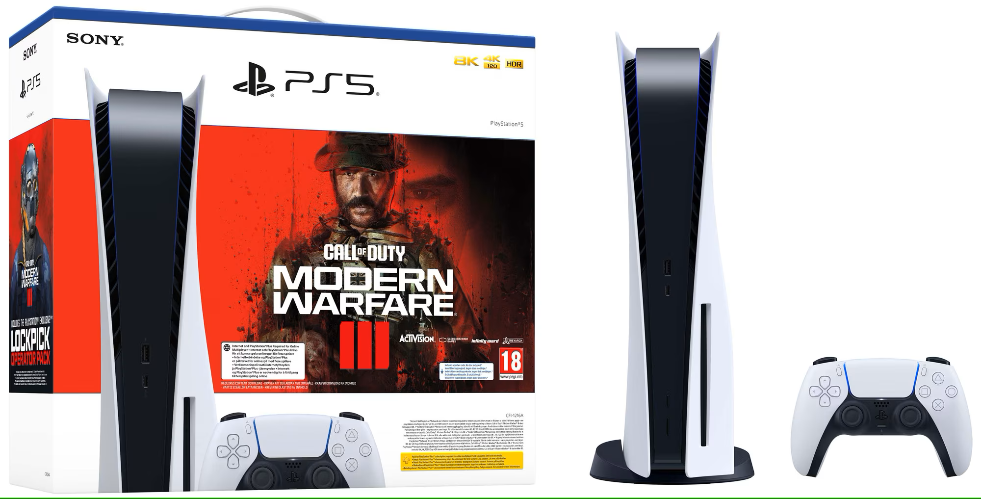 PlayStation®5-konsoll + Call of Duty®: Modern Warfare® III pakke | Obs.no